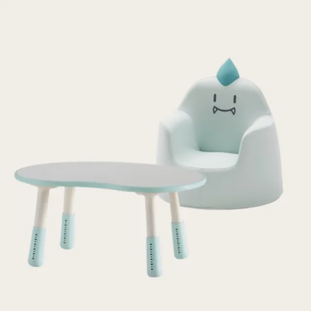 【iloom 怡倫家居】成長桌椅組 800型豌豆桌+ACO小沙發(兒童桌 成長桌 兒童沙發 桌子 小沙發 兒童椅 椅子)