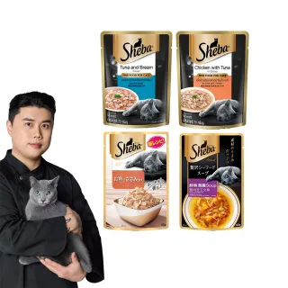 【Sheba】鮮饌包主食70g*4+鮮饌包副食 35g/40g*4 獨家8件組(寵物/貓罐頭/貓食)