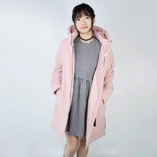 【GFoneone】阻菌防水韓系防寒大衣-紅(女外套 阻菌/防水/透濕/防潑水/汙水/保暖)