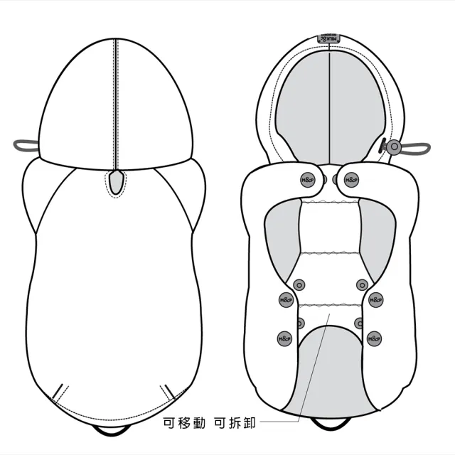 【瑪頌·波美特】Milk & Pepper Tribord航海雨衣.海軍藍 狗狗衣服 41L-55A(Maison Pomette)