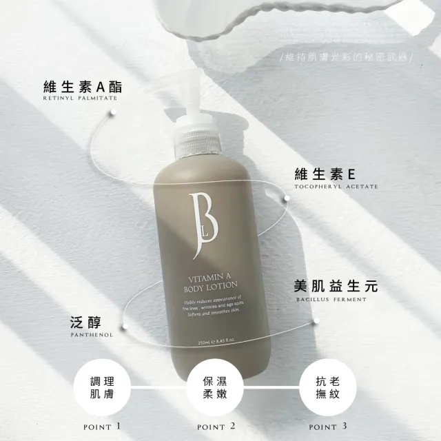 【JBLIN】A酯健康保濕身體乳液 250ml(換季出清優惠 刺激膠原蛋白新生 保濕柔嫩肌膚)