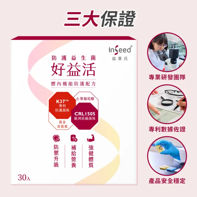 【InSeed 益喜氏】舒眠健體組-升級版好欣情30包+好益活30包(共60包)