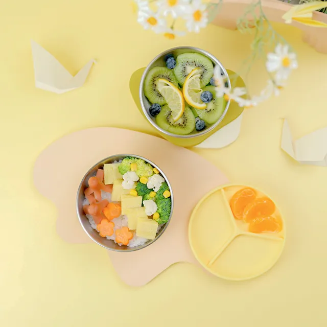 【CYD TERRA 官方直營】PICABOO雙寶碗（雙碗組合/不銹鋼餐碗/防燙隔熱）(極簡收納 學生餐碗)