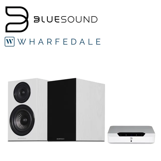 【BLUESOUND】兩聲道音響組合(POWERNODE EDGE + Wharfedale Diamond 12.1 喇叭)