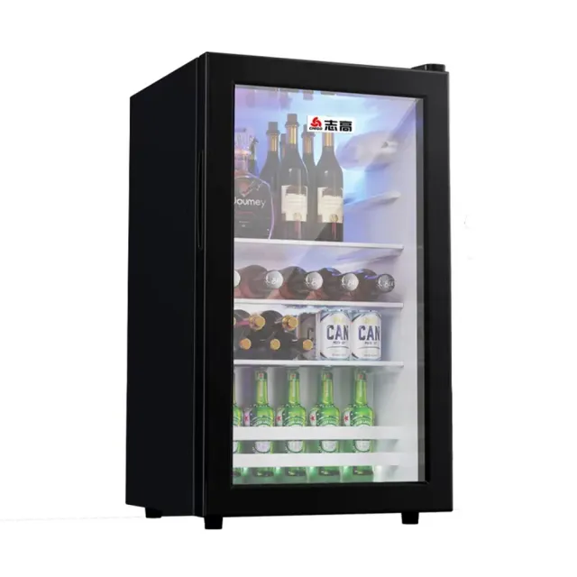 【YouPin】（台灣現貨）110V冷藏櫃92L冰箱酒水展示櫃飲料櫃蛋糕保險櫃製冷酒櫃立式(冷藏櫃/冰吧/冰箱/酒櫃)