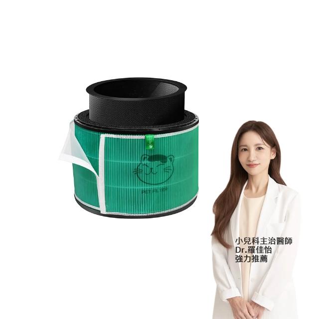 【Have Green Days 綠綠好日】適用 LG 超級大白 AS601HWG0 AS101DSS0 651DSS0 二合一HEPA抗菌芯 濾網