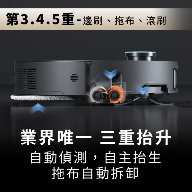 【Dreame 追覓科技】momo獨家價！X50 Ultra五重升降AI全能旗艦機皇(仿生機械足/潛望式升降/0纏繞氣旋滾刷)