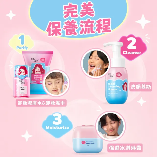 【BZU BZU】Little Lady 兒童洗顏慕斯 160ml(4歲以上兒童及成人適用)