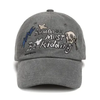 【Mark Gonzales官方旗艦】SHMOO MUST BE KIDDING 棒球帽-炭灰色