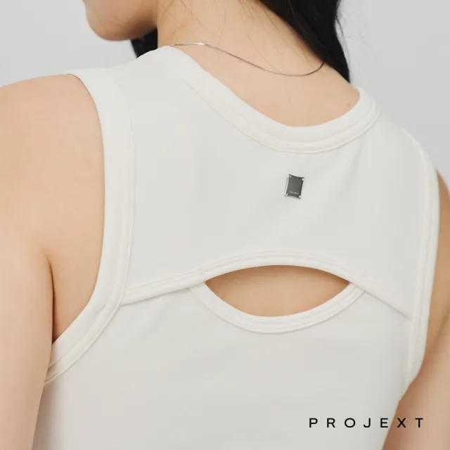 【PROJEXT】柔膚感挖洞削肩背心 莫代爾/親膚柔軟/吸濕透氣(Tenderism Tank Top)