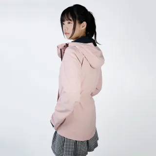 【GFoneone】秋冬女阻菌防水透濕外套-粉紫(高防水係數/透氣/輕量/保暖/多功能)