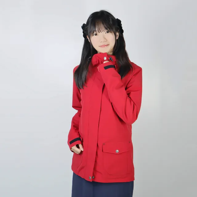 【GFoneone】秋冬女阻菌防水透濕外套-酒紅(高防水係數/透氣/輕量/保暖/多功能)