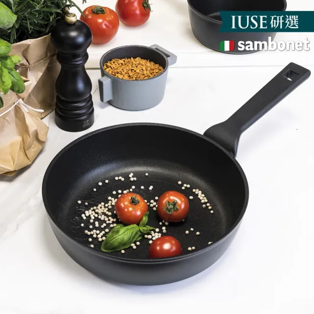 【IUSE】義大利 Sambonet Titan/平底深鍋/28cm(義大利製/不沾鍋 /鍋具/平底鍋)