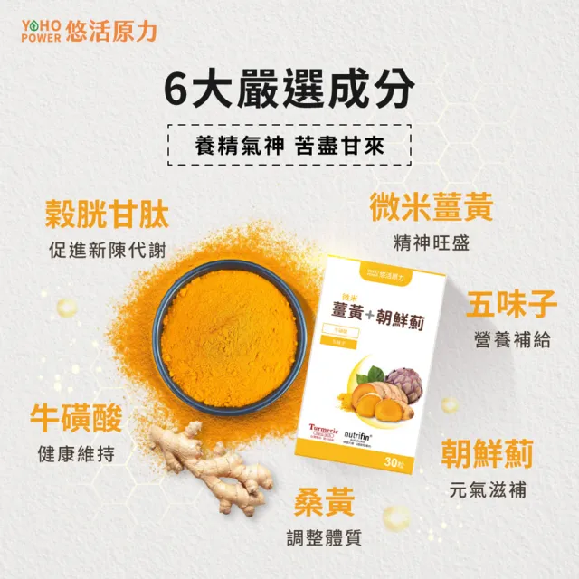 【悠活原力】悠活薑黃朝鮮薊植物膠囊X3盒(30粒/盒 共90粒 薑黃素 吳淡如真情推薦)