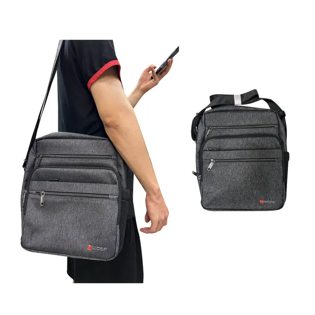 【SNOW.bagshop】雙11 斜側包10寸平板大容量(二層主袋+外袋共七層防水尼龍布)