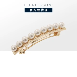 【L. ERICKSON】珍珠髮夾〈金色〉