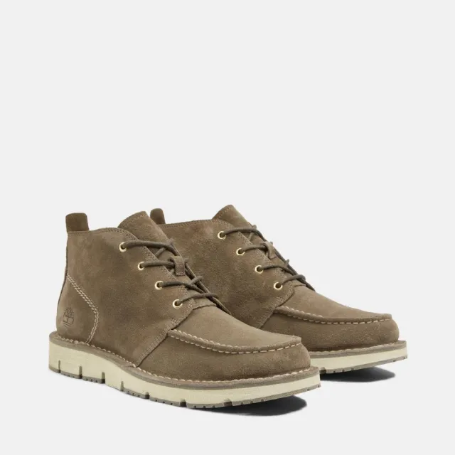 【Timberland 官方旗艦】男款軍綠色休閒中筒靴(A5YGY901)