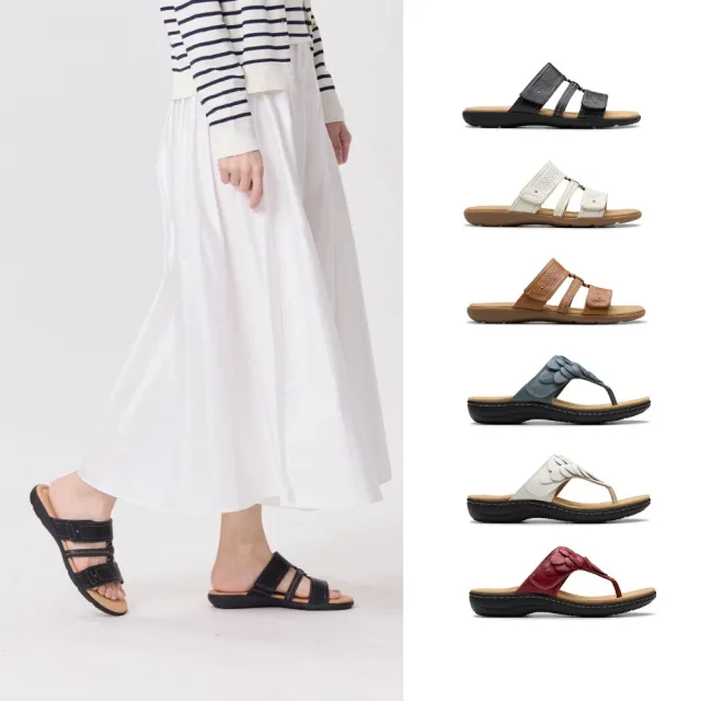 【Clarks】休閒百搭 女鞋 男鞋 涼鞋 拖鞋 厚底鞋(限時特惠)