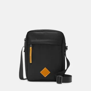 【Timberland 官方旗艦】中性黑色休閒側背小包(A61GB001)