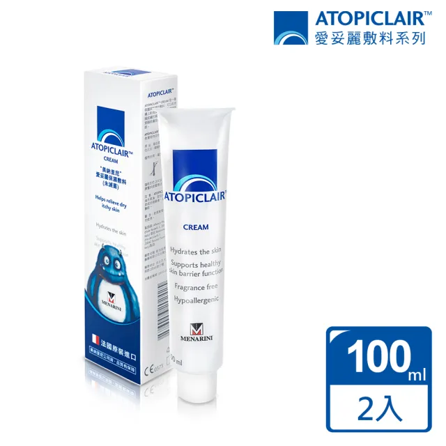 【ATOPICLAIR 愛妥麗】愛妥麗保濕敷料Cream乳霜 100mlx2入
