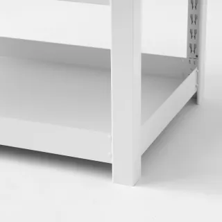 【特力屋】韓國SR角鋼五層架 白 寬80深40高180公分 第三代(收納架 置物架)