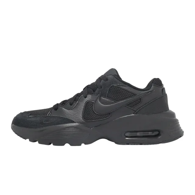 【NIKE 耐吉】休閒鞋 Air Max Fusion 男鞋 女鞋 黑 氣墊 復古 運動鞋(CJ1670-001)