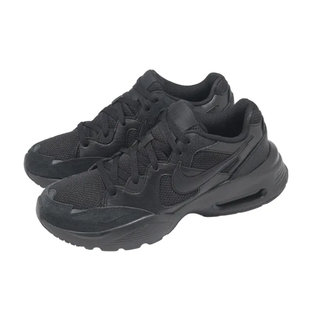 【NIKE 耐吉】休閒鞋 Air Max Fusion 男鞋 女鞋 黑 氣墊 復古 運動鞋(CJ1670-001)