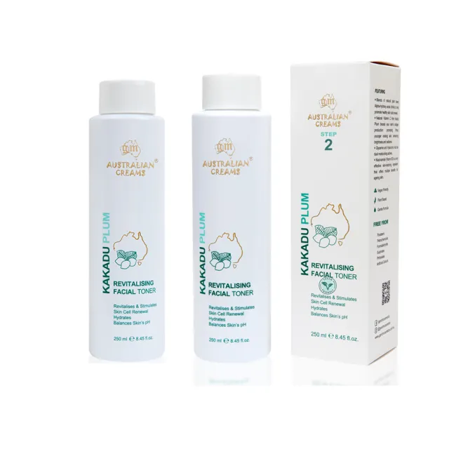 【澳洲 G&M】卡卡度玻尿酸保濕化妝水(2入組 250ml/瓶-專業級)