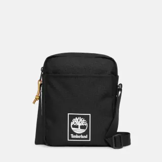 【Timberland 官方旗艦】中性黑色休閒側背小包(A6MP5001)