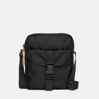 【Timberland 官方旗艦】中性黑色休閒側背小包(A6MEN001)