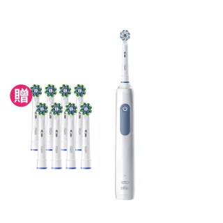 【德國百靈Oral-B-】PRO3 3D電動牙刷-專業洗牙般潔淨感 馬卡龍粉/經典藍
