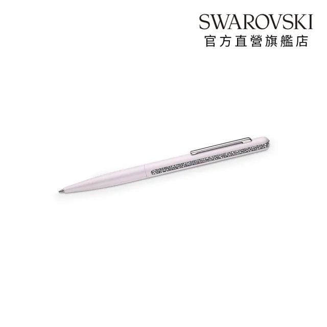 【SWAROVSKI 施華洛世奇】Crystal Shimmer 圓珠筆 粉紅色 鍍鉻(情人節禮物)