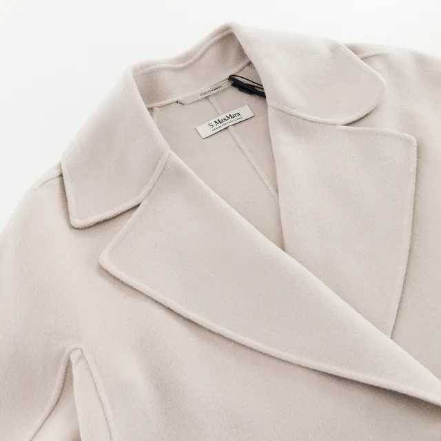 【S Max Mara】Zenith 大衣 長大衣(米白)