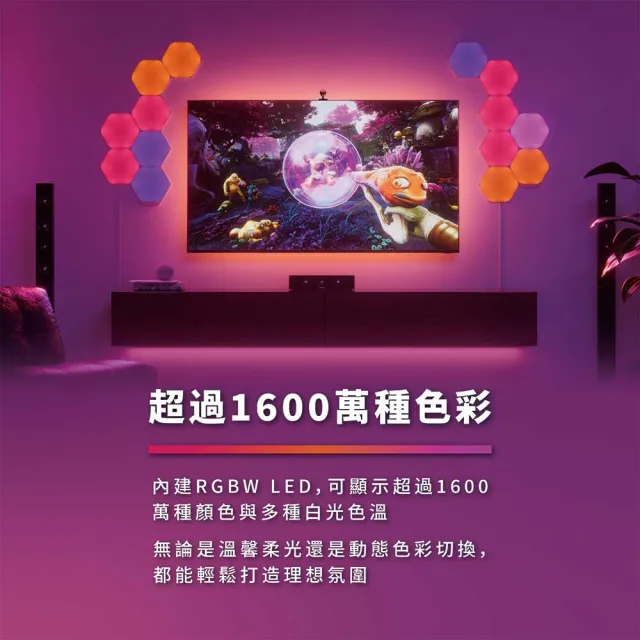 【nanoleaf】Shapes智能三角燈9片組(RGB LED 觸控 音樂 氣氛燈 LED燈 像素燈 壁燈 積木 堆疊 組合 玩具)