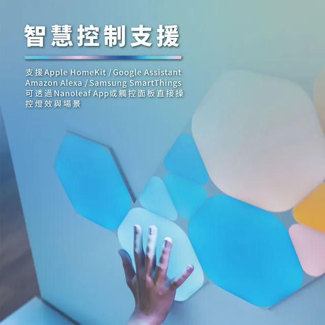【nanoleaf】Shapes智能三角燈9片組(RGB LED 觸控 音樂 氣氛燈 LED燈 像素燈 壁燈 積木 堆疊 組合 玩具)