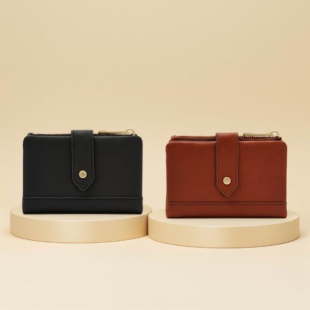 【FOSSIL】Lainie 含零錢夾扣帶短夾 (多色可選)