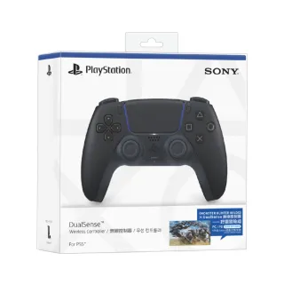 【SONY 索尼】PS5 DualSense 原廠無線控制器(午夜黑)(魔物獵人 荒野狩獵冒險組)