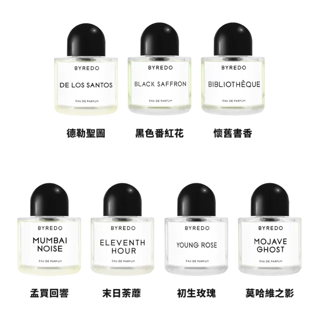 【BYREDO】淡香精 50ml(無人之境/返璞歸真/吉普賽之水/鬱金香/春日花序/末日荼蘼/德勒聖圖)