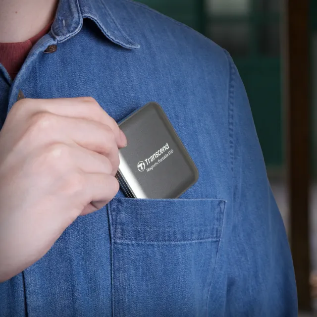 【Transcend 創見】ESD420 4TB Type C MagSafe 磁吸外接SSD行動固態硬碟 演唱會神器-香檳金(TS4TESD420G)