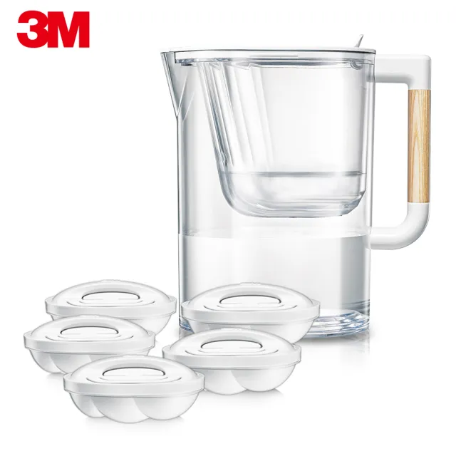 【3M】3M WP4000 即淨高效濾水壺(1壺+5濾心)