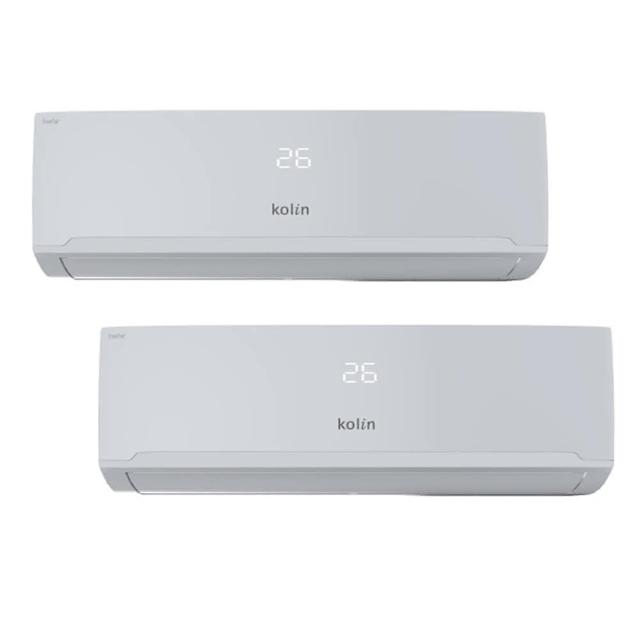 【Kolin 歌林】6-7坪+7-8坪一級變頻冷暖一對二分離式冷氣(KDV-P1012M301+KSA-PK412DV03A+KSA-PK502DV03A)