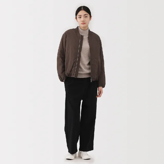 【MUJI 無印良品】女蓬鬆鋪棉外套(黑色/米黃/深棕)