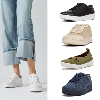 【FitFlop】皮革休閒鞋/懶人鞋/針織芭蕾舞鞋/羊毛休閒鞋-女(多款)