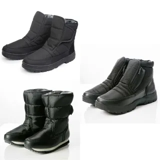 【PolarStar 桃源戶外】男女款保暖雪鞋『黑』P23628 P23627 P23626(防滑鞋底.雪地.賞雪.防雪.出國)