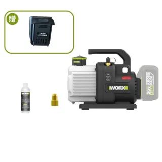 【WORX 威克士】20V 2L 無刷鋰電雙極2升真空泵WU091.9+F49(可使用美沃奇電池 真空機 無刷 ABT防逆流設計)
