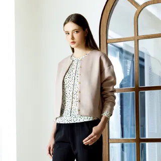 【GINKOO 俊克】中空五金壓釦太空棉外套