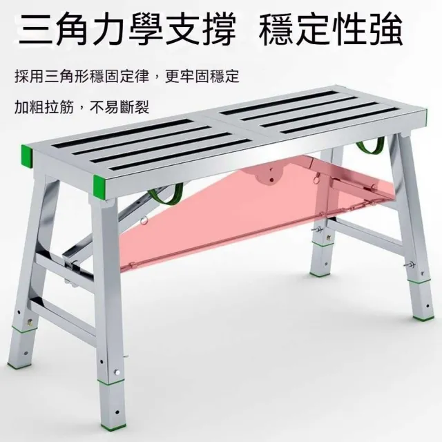 【DYT】多功能可折疊腳手架 30*160cm 單支撐+配件(馬凳加厚/升降伸縮梯子/碳鋼裝修凳)