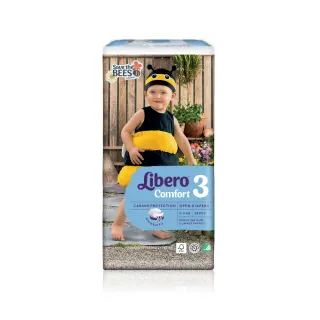 【麗貝樂】搶救蜜蜂年度限量款 S (3號58片×3包/ 6-10kg適用)