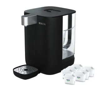 【BRITA】官方直營 CUBE小濾方瞬熱開飲機(共1機7芯)-獨家黑
