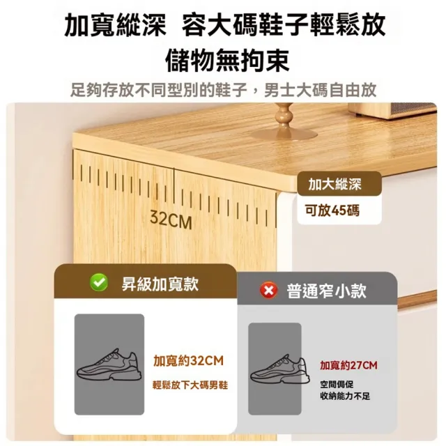 【Quality 聚家】鞋櫃 收納櫃 玄關櫃 大鞋架 大容量收納鞋櫃（90*32*100CM）(抽屜儲物設計 超大檯面)
